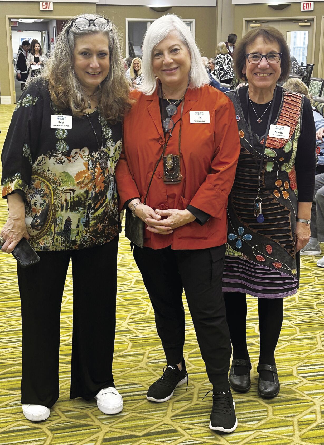 L to R Jewish Senior Life's Beth Robinson, Joe Strouse Rosen, and Marcia Mittelman.jpg
